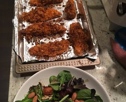 香酥薯片儿烤鸡胸