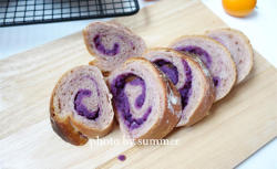 无糖无蛋温软质朴-紫薯软欧包