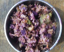 花菜紫薯糙米燕麦焖饭