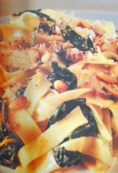 松子沙丁鱼菠菜意面Fettuccine with Sardines&Spinach