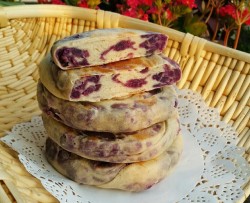 荞麦紫薯发面饼