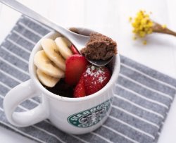 五分钟香蕉可可马克杯蛋糕Mug Cake