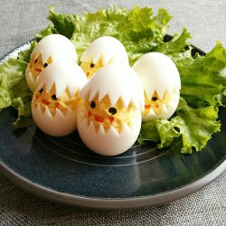 萌萌哒蛋黄沙拉小鸡蛋