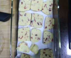 微波炉制作蔓越莓黄油饼干