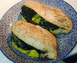 菠菜囊烤鸡胸