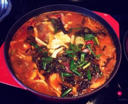 韩式蔬菜鱼火锅