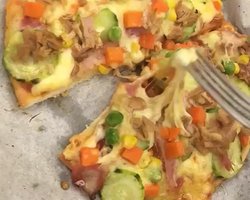 简易pizza,不比外面买的差噢,懒人披萨