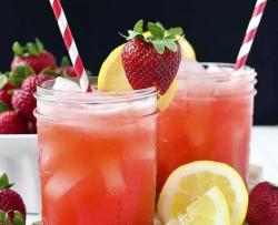 草莓椰汁柠檬水