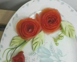 餐盘玫瑰
