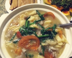 龙利鱼疙瘩汤