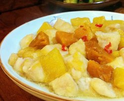 蒸菜–南瓜芒果龙利鱼