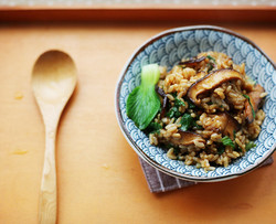 香菇油菜烩饭