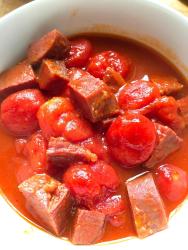 小番茄炖牛肉