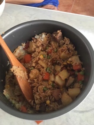 足料土豆焖饭