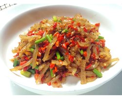 爽脆蒜苗爆炒肉皮