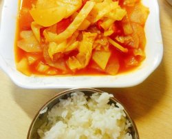 电饭锅大头菜柿子炖土豆