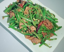 豆角炒肉