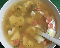 咸味豆腐汤