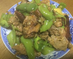 尖椒炒鸭架