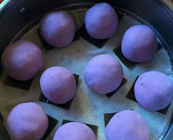 紫薯萝卜丝团子