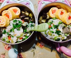 宝宝辅食之姐姐妹妹山药胡萝卜蛋卷