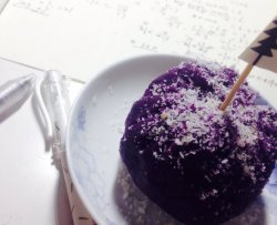 紫薯椰蓉茶巾绞