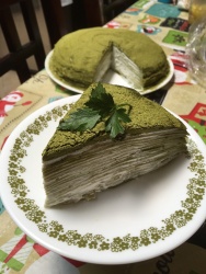 绿茶千层蛋糕