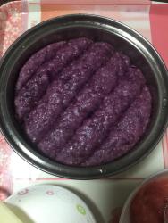 紫薯西米发糕