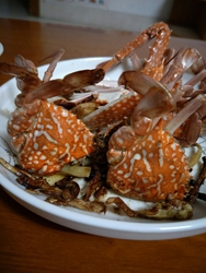 煎螃蟹