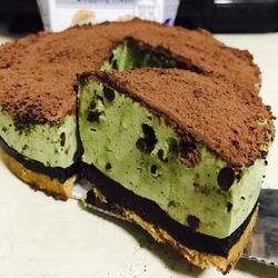 抹茶蜜豆慕斯