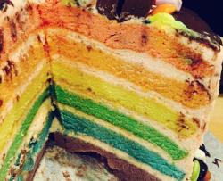 彩虹蛋糕戚风版
