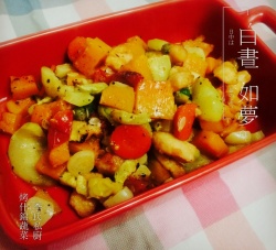 烤什锦蔬菜