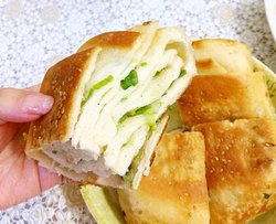 发面葱油千层饼
