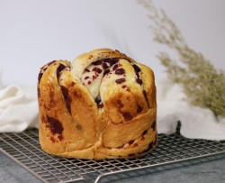 面包机版紫薯辫子面包