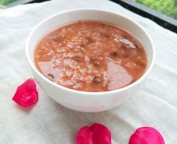 蔷薇绿豆粥