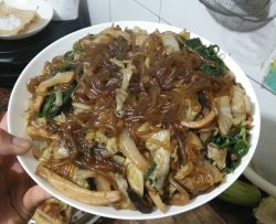 家常杏鲍菇香菇炖粉条