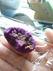 低卡紫薯豆沙糯米糍