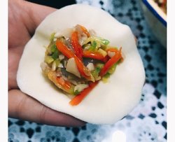 大虾素三鲜饺子