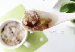 宝宝辅食:香菇牛肉粥—成品软糯香滑,还补铁, 暖心暖胃11M