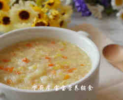 白菜虾仁疙瘩汤