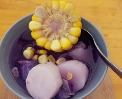 紫薯山药玉米汤