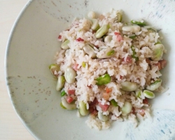 蚕豆焖饭
最传统且简易版