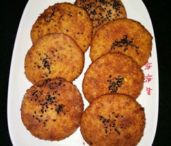 豆沙馅南瓜饼