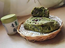 抹茶红豆欧包