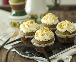 开心果麦芬与奶酪霜