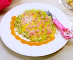 莲白煎鸡蛋泡菜