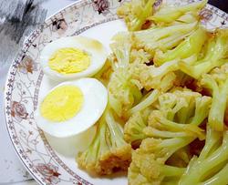 电饭煲炒花菜