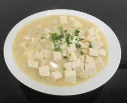 蛋黃白蓉花膠烩豆腐