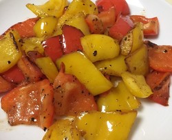 黑胡椒炒彩椒