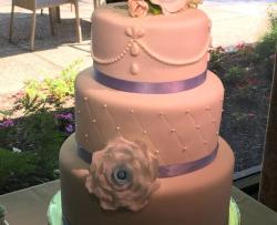 翻糖玫瑰结婚蛋糕